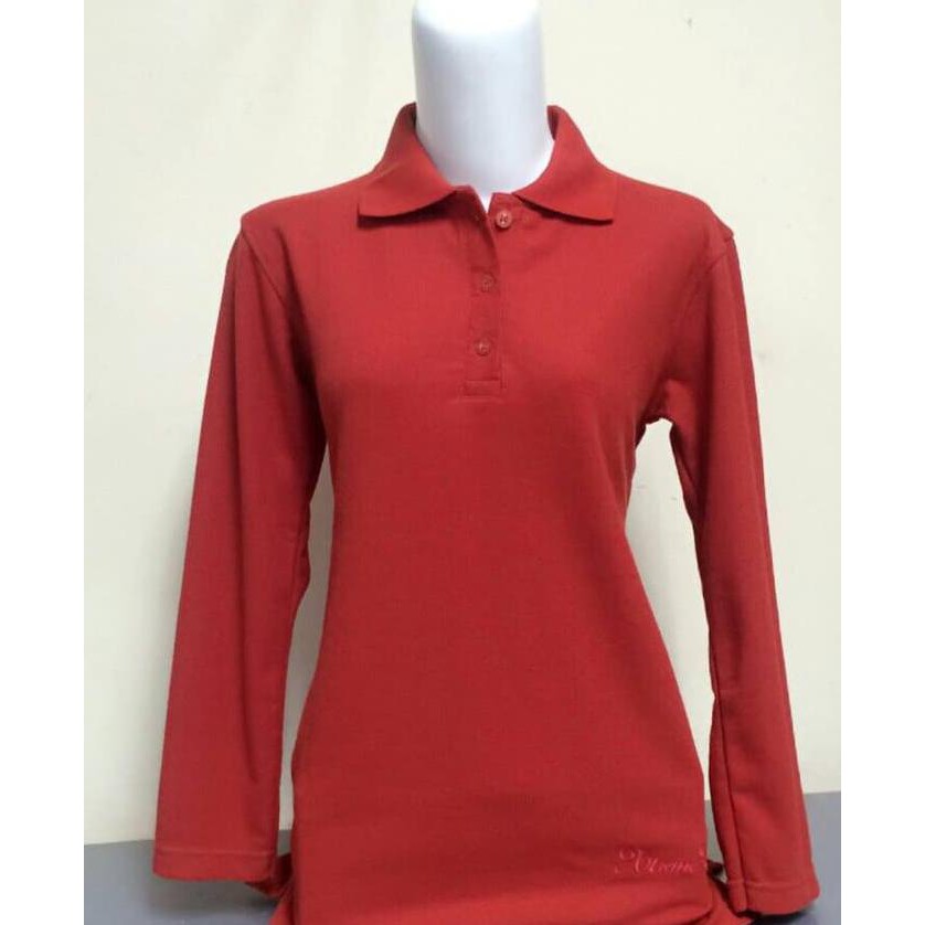 polo shirt lengan panjang