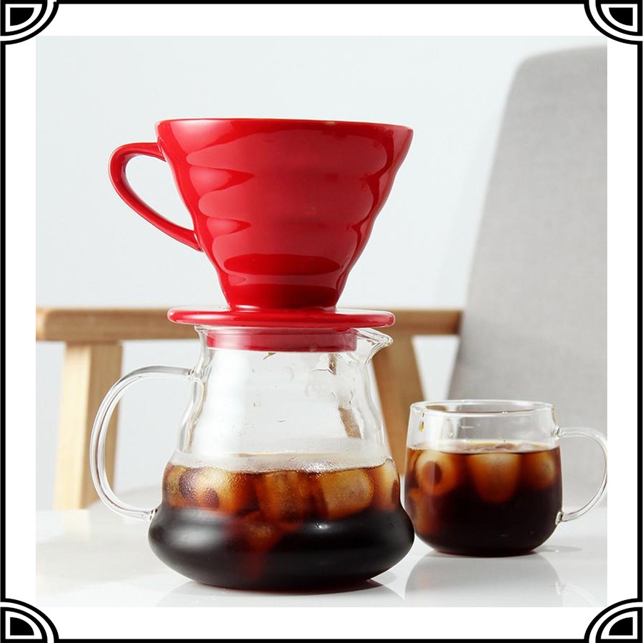 Grab Medan OneTwoCups Filter Penyaring Kopi V60 Glass Coffee Filter Dripper 1-4 Cups - ZM00639