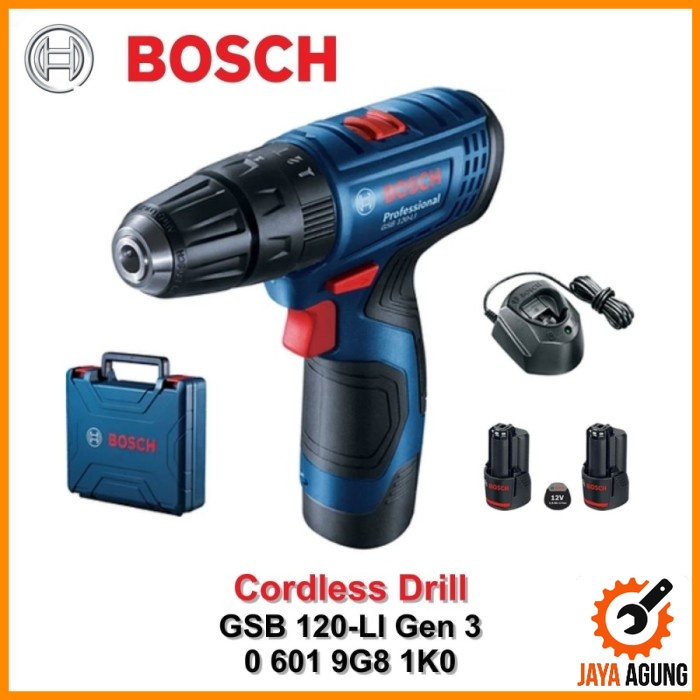 Bosch Mesin Bor Baterai GSB120-LI / Cordless Hammer Drill GSB 120-LI