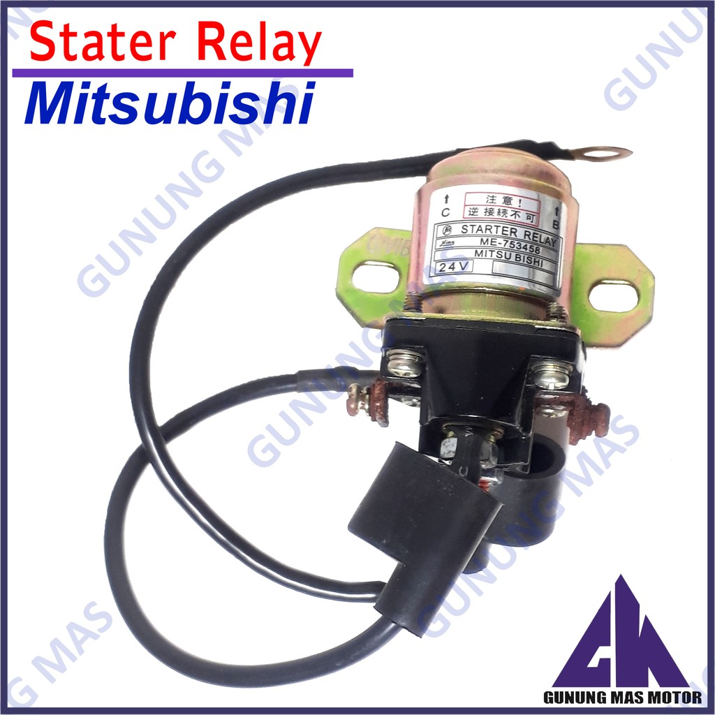 Jual Stater Relay Starter Mitsubishi 24V Dinamo Plug Busi Truck PS100