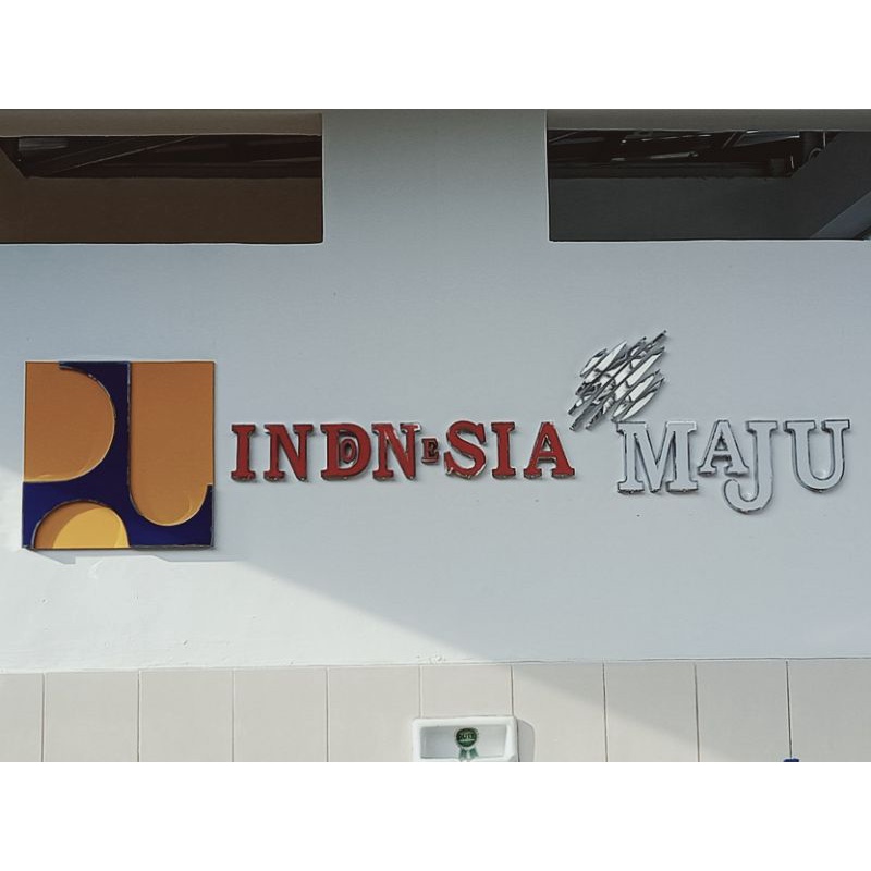 

Huruf timbul stenles Indonesia maju