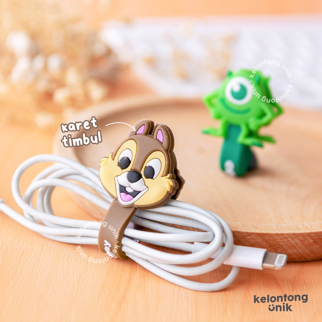 DISNEY - Penjepit Kabel/ Klip Kabel/ Pengikat Kabel/ Penggulung Kabel/ Cord Holder