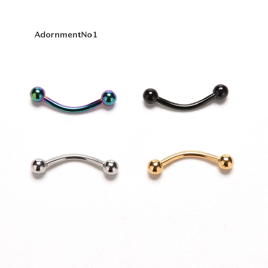 (AdornmentNo1) Anting Tindik Alis Bentuk Barbel Bahan Stainless Steel