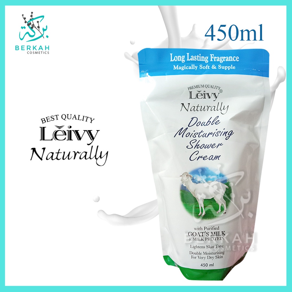 Leivy Shower Cream Goat Milk Refill 450ml