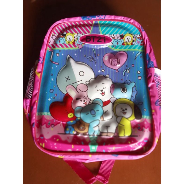 Tas Ransel Anak Perempuan Backpack Laki-laki Embos Timbul Karakter Kartun Robott