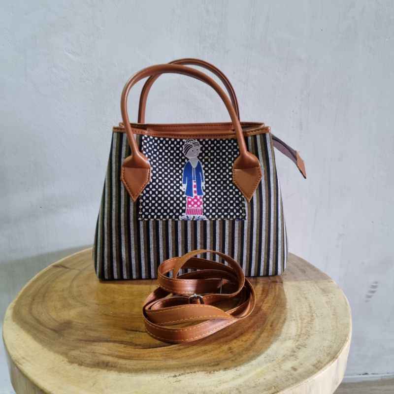 Tas denok batik lurik/ tas webe lurik/ tas webe denok/ tas bu tejo/ tas selempang lurik