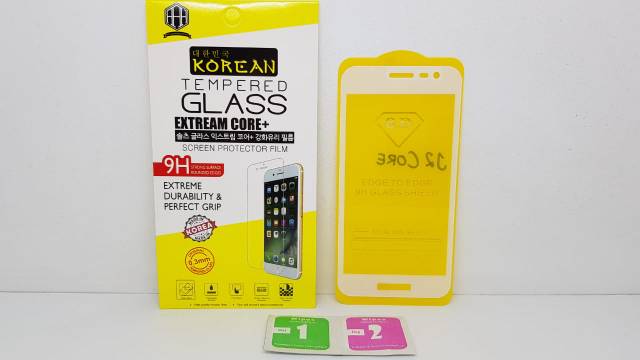 KOREAN Tempered Glass Samsung J2 Core 5.0&quot; TG 5D Samsung J260 FULL SCREEN Anti Gores Kaca FULL GLUE