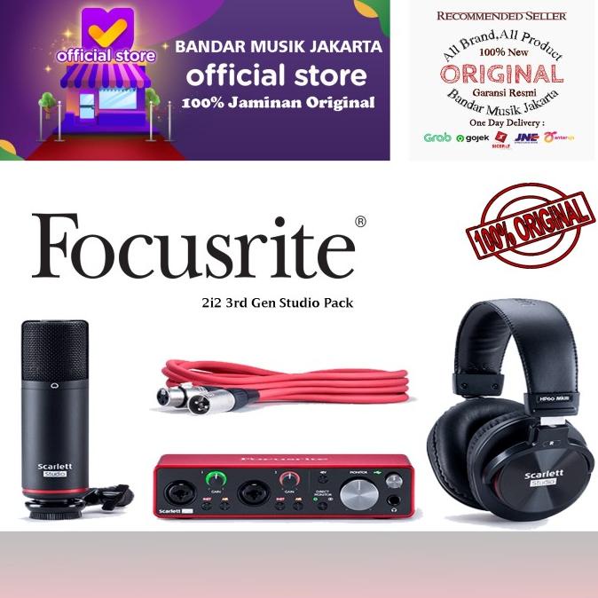 Focusrite Scarlett 2i2 Studio Pack Soundcard Audio Interface