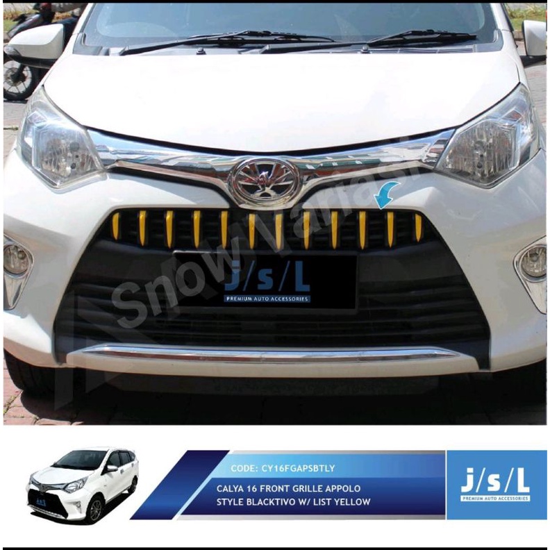 JSL Appolo Grill Depan Calya Front Grille Blacktivo Yellow