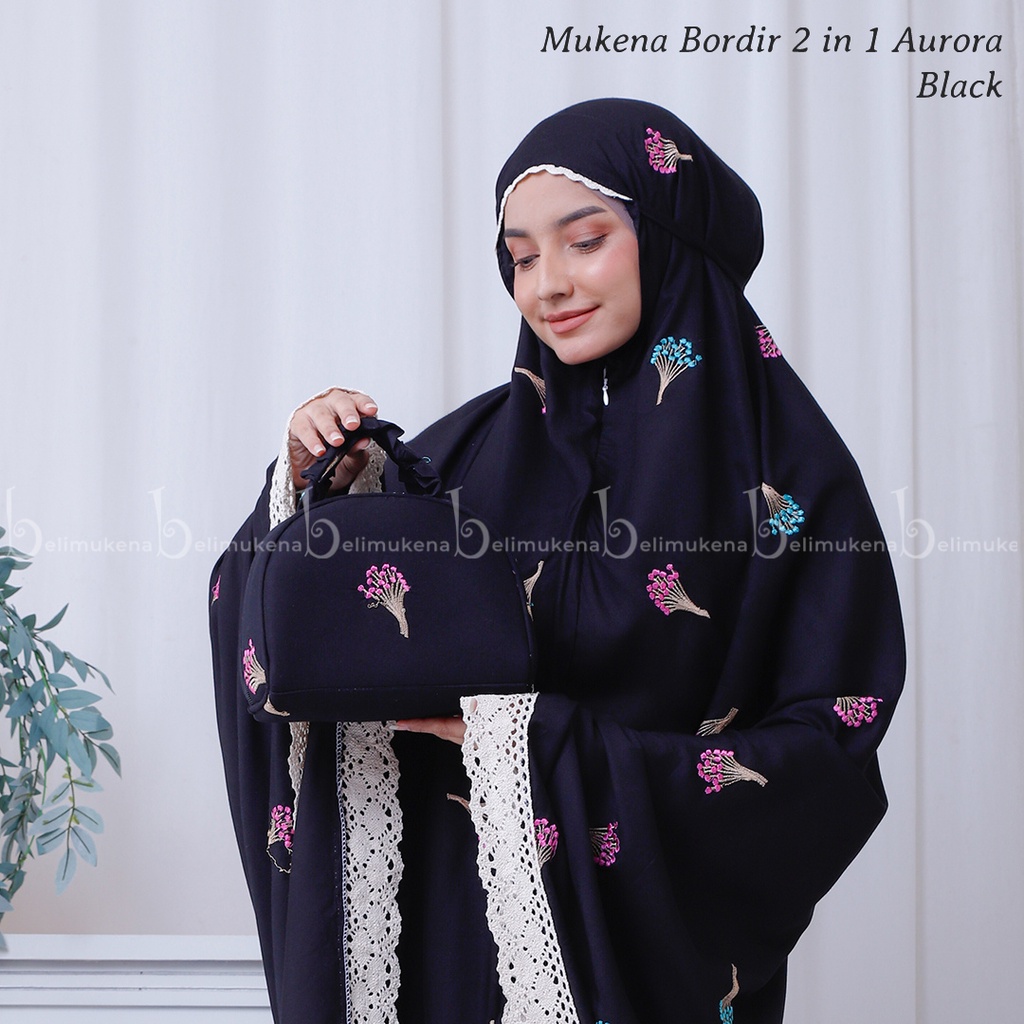 Mukena Dewasa Rayon Bordir 2in1 Aurora