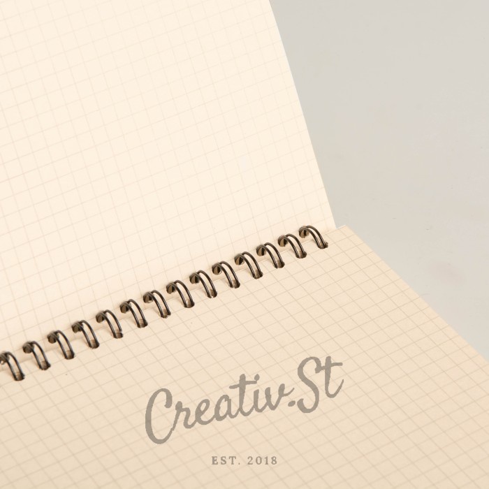 

[RESTOCK] [Tulis.Id] Basic Bamboo Paper Kraft Spiral Notebook A5 100 GSM Blank G - Bamboo - Grid
