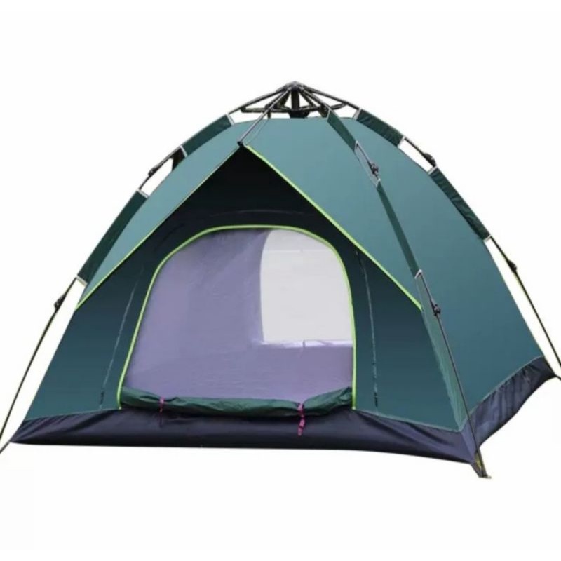 Tenda Camping Lipat Buka Otomatis Portable Doubble Door 3~4Orang