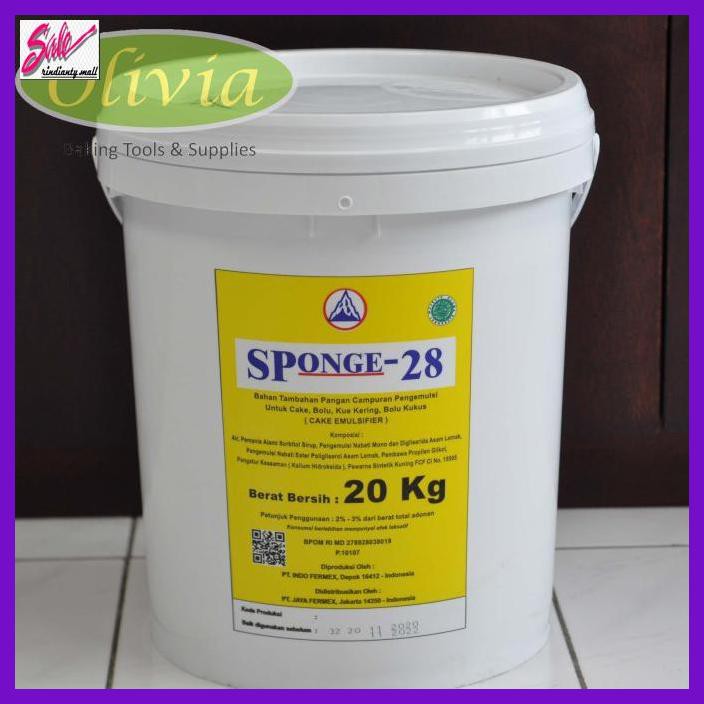 

DERPOWBAKING- SP MEREK 28, SPONGE 28, CAKE EMULSIFIER, PENGEMBANG KUE 500G REPACK -ASLIII.