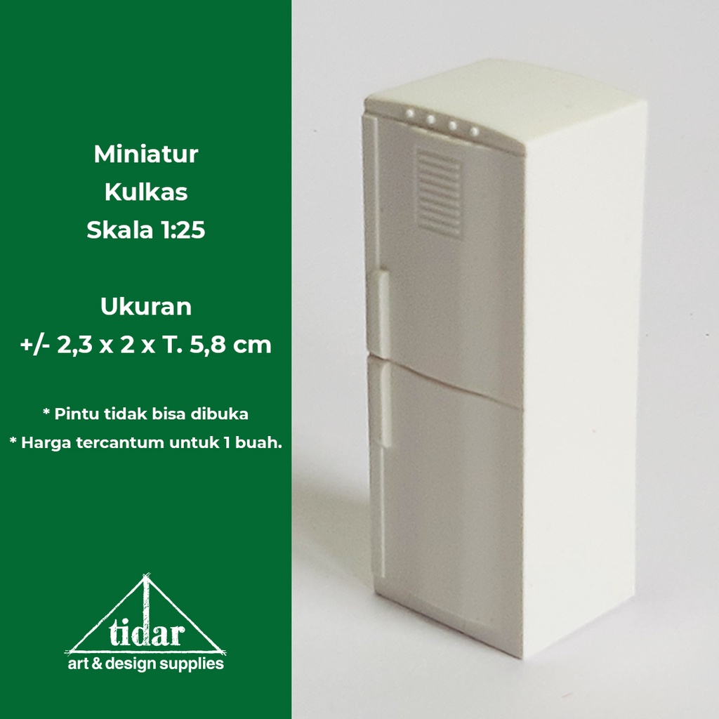 

[MR] BD - Miniatur Maket Kulkas Skala 1:25 - Refrigerator - Lemari Es