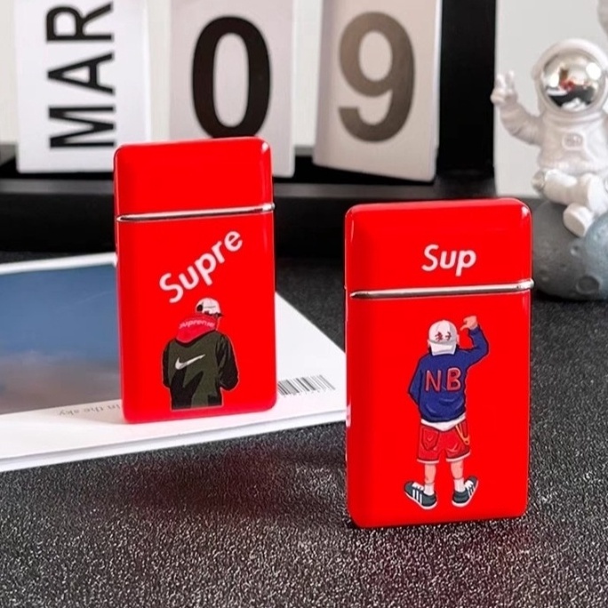 mancis korek api bara gas lighter lucu motif pokemon kartun supreme