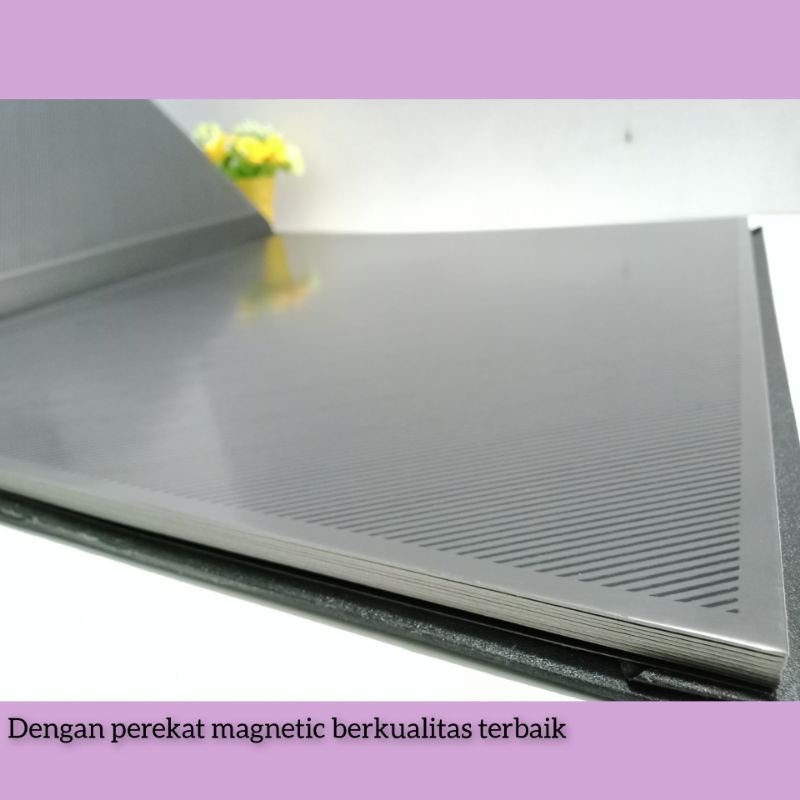 PHOTOGRAPH ALBUM JUMBO PERSEGI MAGNETIC BLACK ELEGANT 4R 10R 10RS