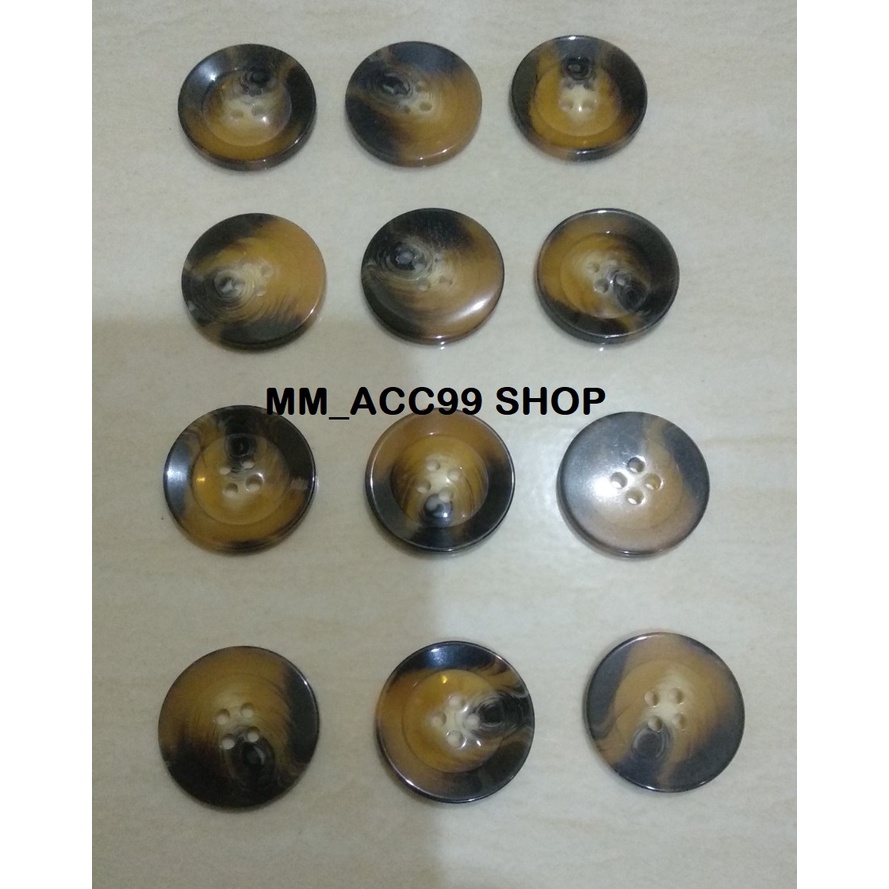 Kancing Corak Macan Diameter 25mm-Kancing Macan 12pcs