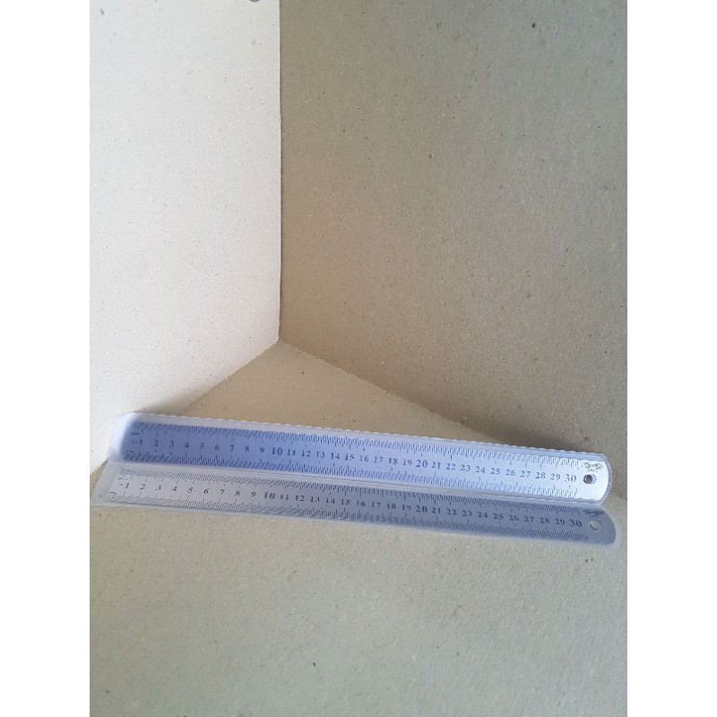 

Combo penggaris/ ruler aluminium/alumunium/ stainless steel 30cm