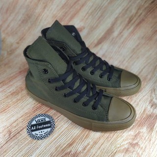  Sepatu  Converse all  star  Army Gum hi Premium BNIB Army Gum 