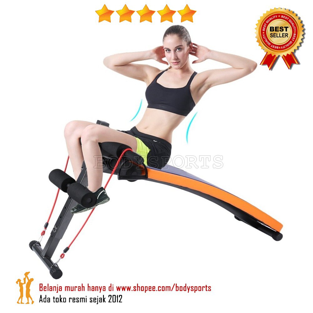 Great Sit Up Bench Alat Kursi Papan Situp Murah Bs5559 Shopee Indonesia