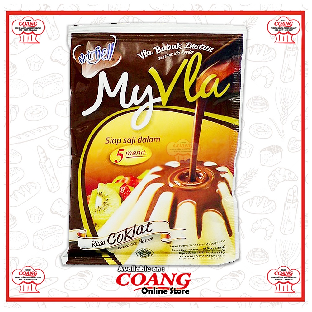 

NUTRIJELL MY VLA COKELAT 63 GR - VLA BUBUK INSTANT - TAKARAN PAS