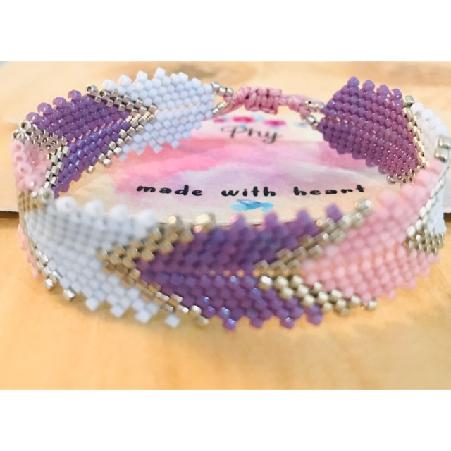 Gelang Purple mississipi / gelang manik miyuki