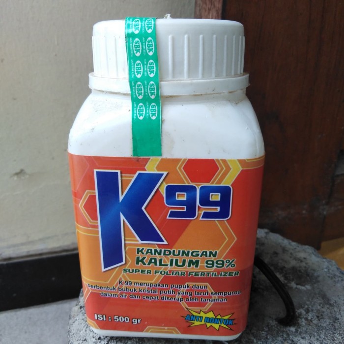 Pupuk Kalium Tanaman K99 - Nutrisi Untuk Memaniskan Buah