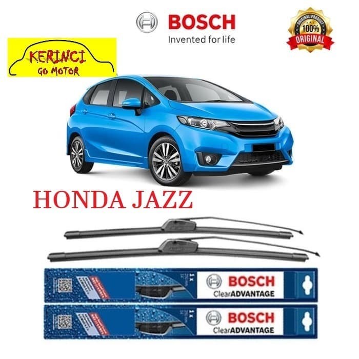 WIPER BOSCH CLEAR ADVANTAGE HONDA JAZZ 26&quot; &amp; 14&quot; SEPASANG WIPER BOSCH