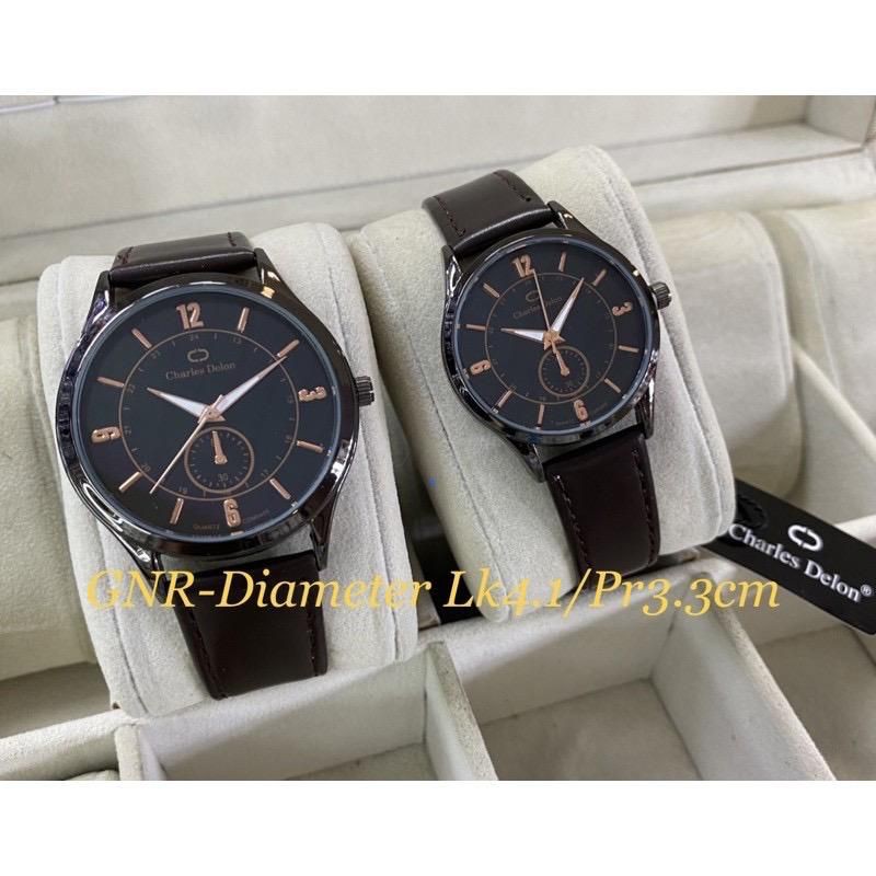 jam tangan charles delon original couple anti air sudah couple