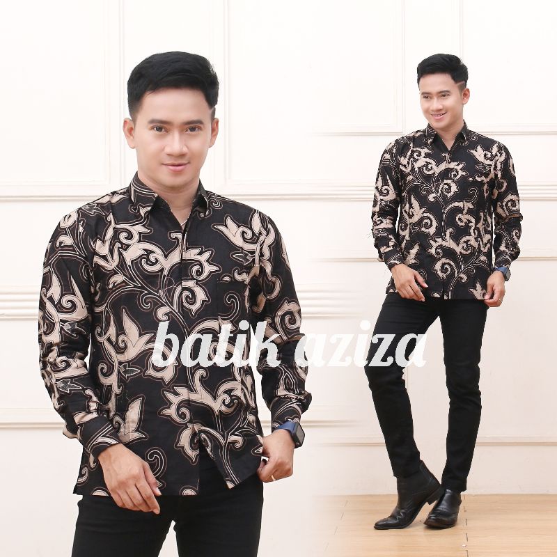 BATIK PRIA LENGAN PANJANG / KEMEJA BATIK MOTIF TERBARU MURAH BERKUALITAS