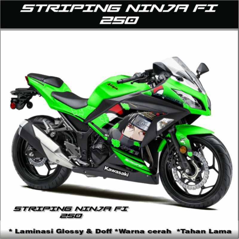 STRIPING NINJA FI /stiker motor ninja 250 fi / ACCESORIES STICKER BODY MOTOR NINJA 250 FI SE - ABS