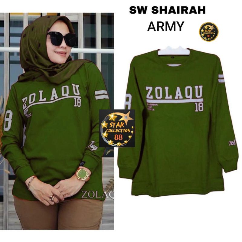 ATASAN BAJU SHAIRAH/KAOS ATASAN WANITA LENGAN PANJANG/MODEL TERBARU/TERMURAH/HARGA PROMOSI/BAJU ATASAN WANITA LENGAN PANJANG (GOOD QUALITY)