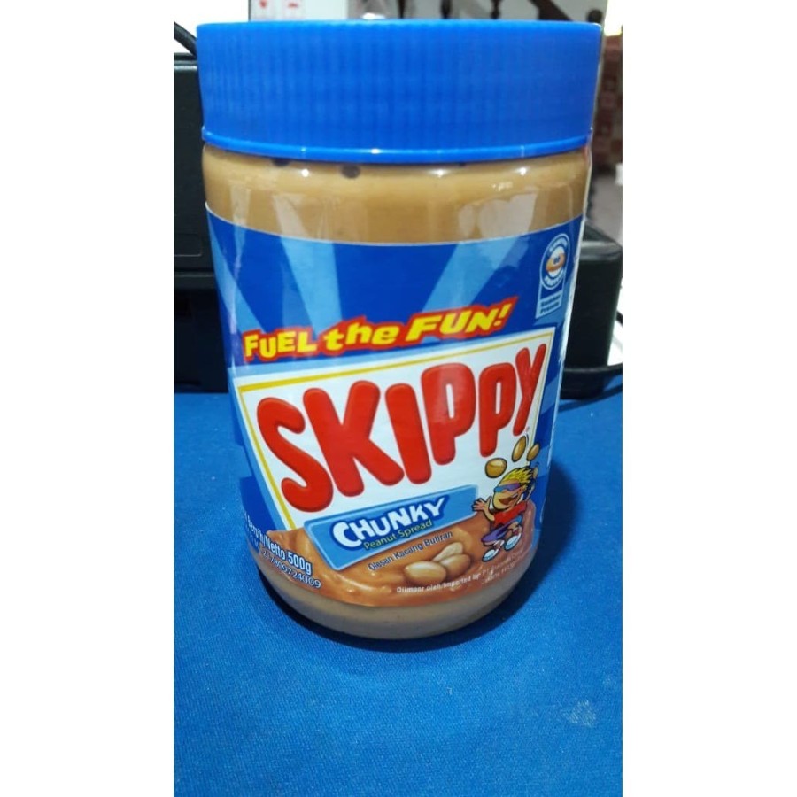 Skippy Chunky Peanut Spread /Olesan Kacang Butiran 500gram / Botol