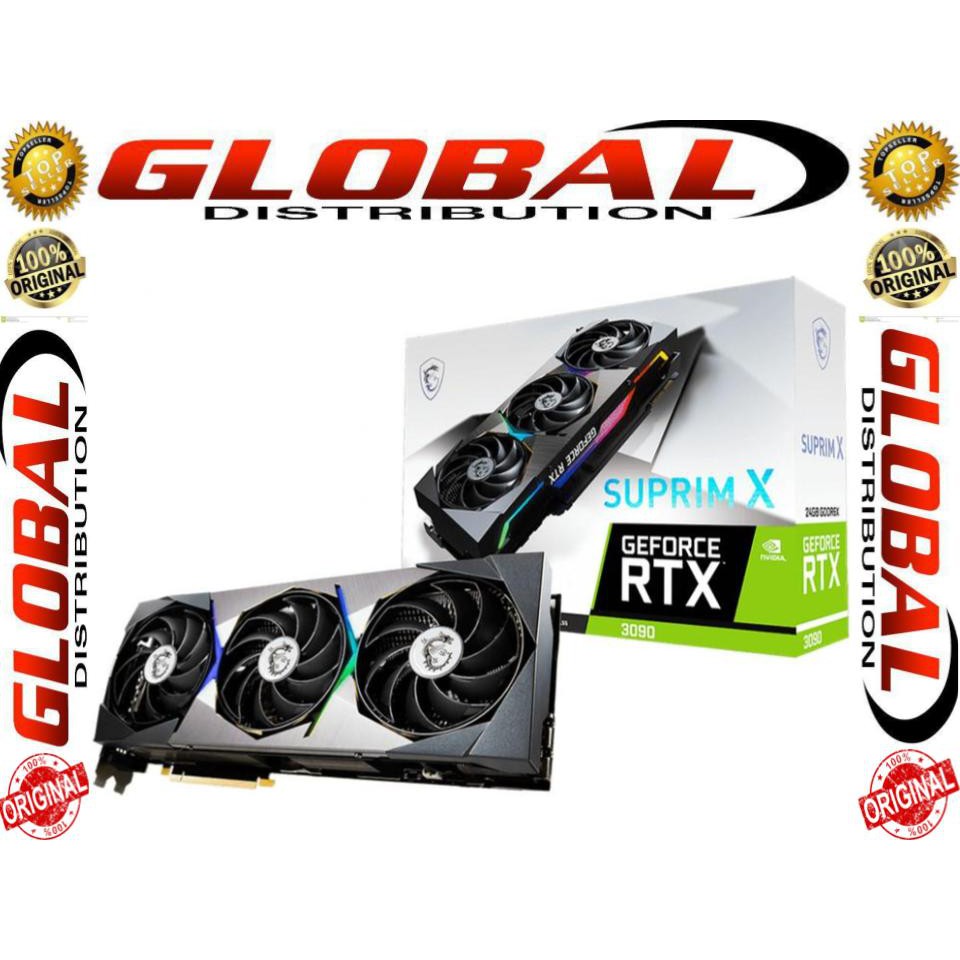 Vga MSI RTX 3090 Suprim X 24G - MSI GeForce RTX 3090 24GB Suprim X - RTX3090 Suprime X 24G