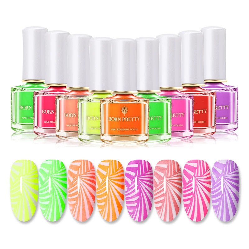 BORN PRETTY Nail Polish Neon Stamping Kutek