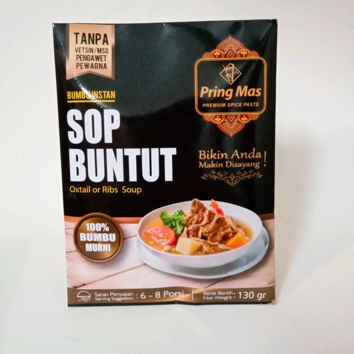 

PRING MAS BUMBU INSTAN SOP BUNTUT 120 GR