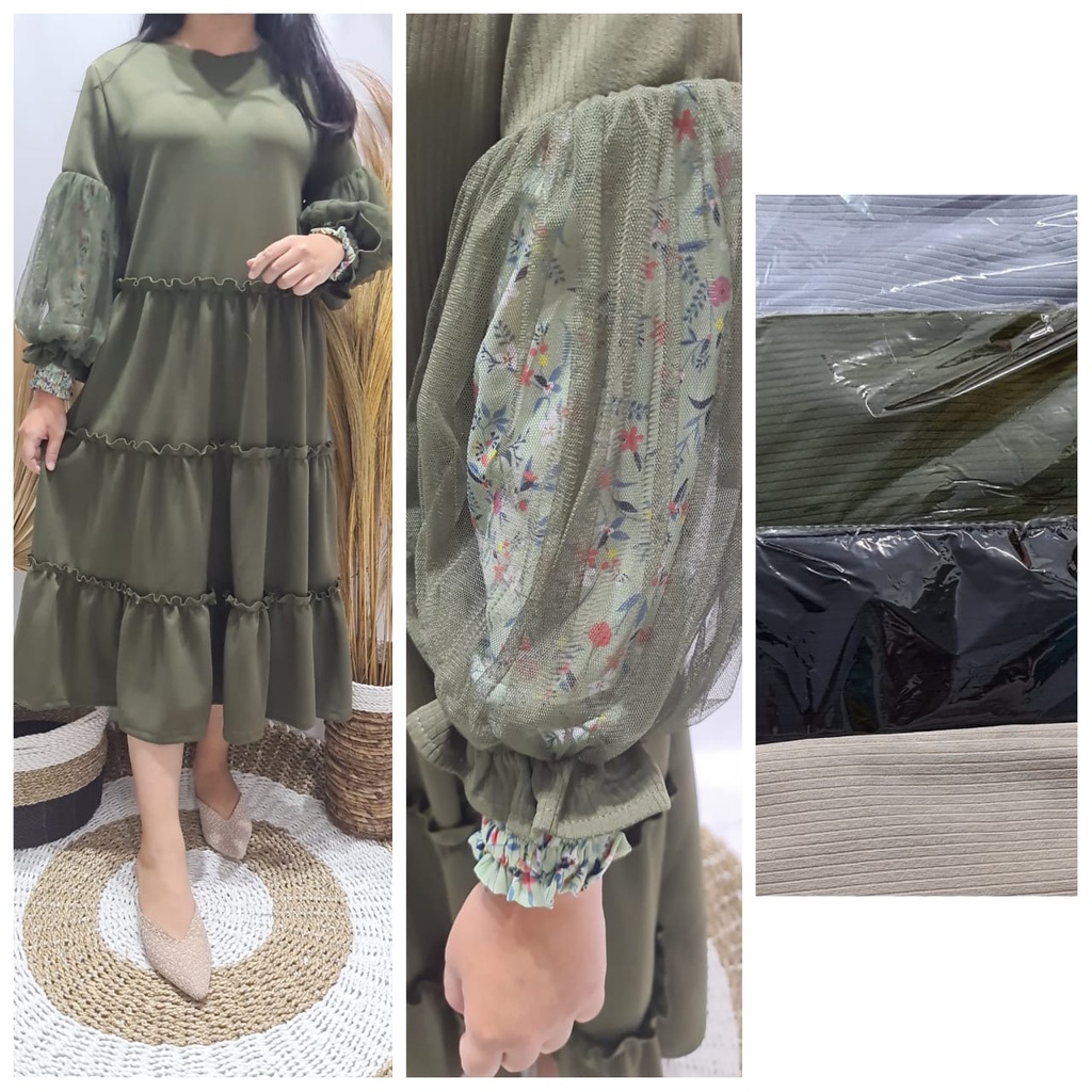 CAVEL 816A Tunik Balon Rajut Viral