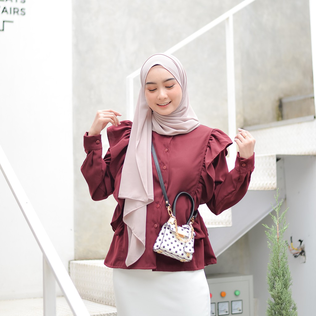 Grosir Baju Atasan Blouse Wanita Muslim Murah Zuri-4