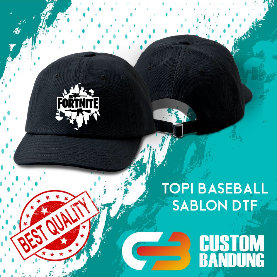 Topi Baseball FORTNINE 4  Pria Wanita Topi Cap Bisa Tulis Nama Bisa COD Original High Premium Quality