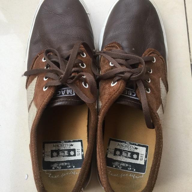 Macbeth Langley Brown Leather Era Tom Size 10/43 Original