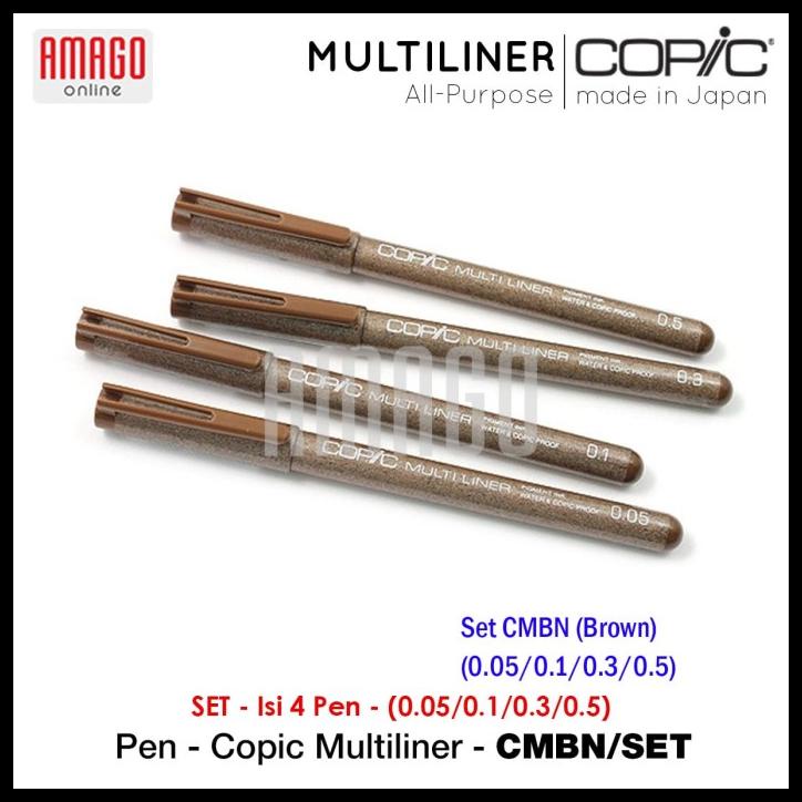 

Copic Multiliner - Brown - (4 Pcs/Set) - Cmbn/Set