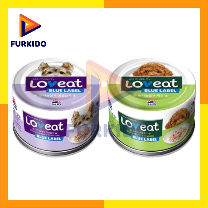 Sajo Loveat Dog Wet Food Can 160 Gr / Makanan Basah Anjing