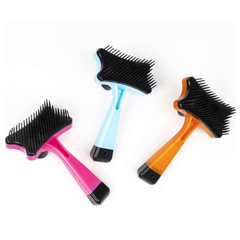 Sisir Grooming Bahan Plastik Untuk Anjing / Kucing