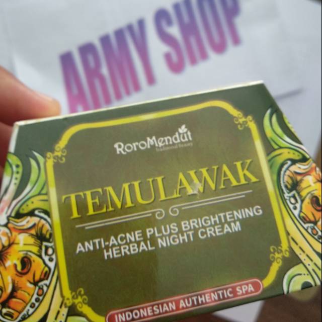 

NIGHT CREAM TEMULAWAK ROROMENDUT