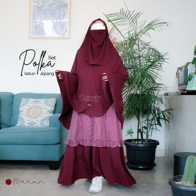 Gamis set Polka Damaira Hijab