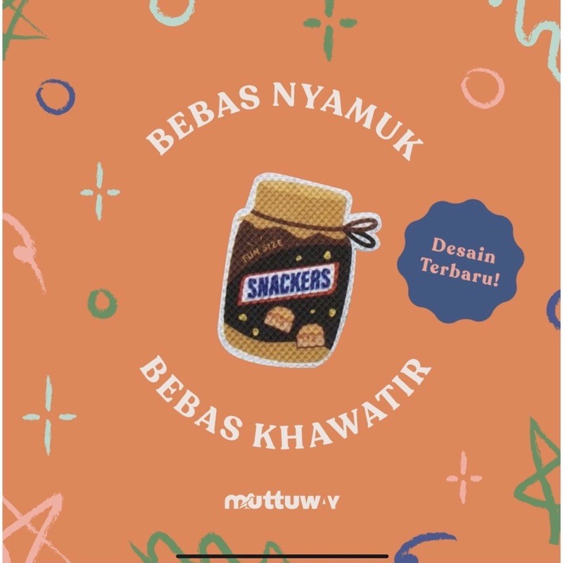 Muttuway Stiker Nyamuk - Muttu Mosquito Repellent Patches