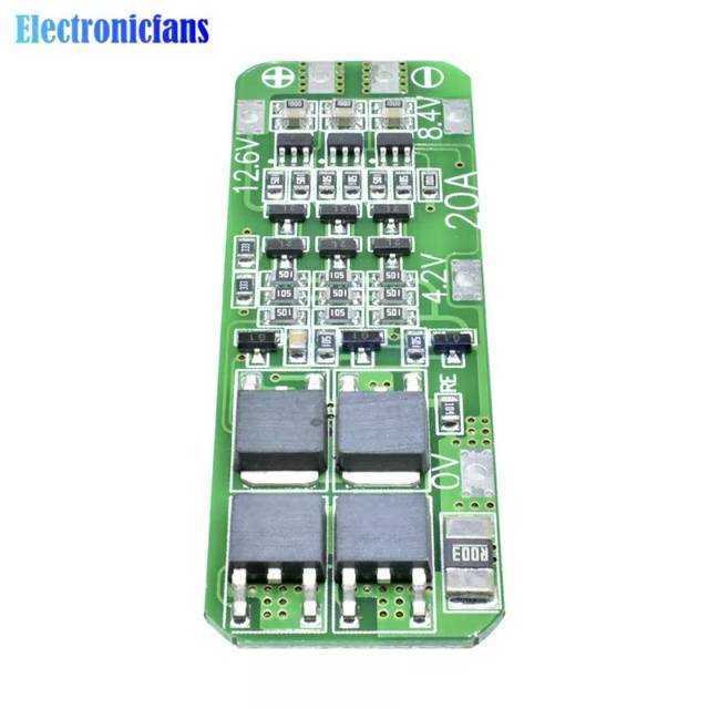 BMS 3S 20A Li-ion Baterai Lithium 18650 Charger Perlindungan Papan PCB BMS 12.6 V Sel