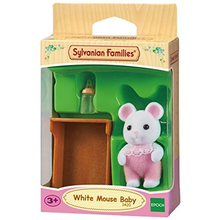 SYLVANIAN FAMILIES ORIGINAL 3420 - WHITE MOUSE BABY