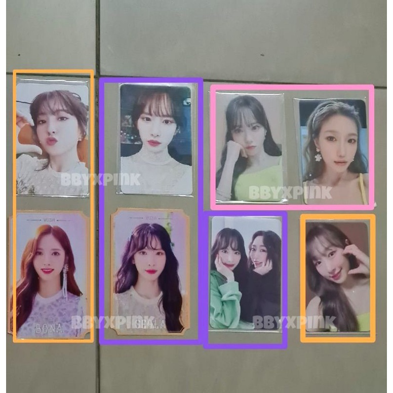 wts want to sell pc ready stock photocard eunseo seola luda dawon bona yeonjung soobin dayoung yeore