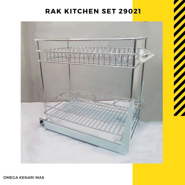 Rak Botol - Rak Piring Dalam Kitchen Set Model Vitco 29021 Rak Botol